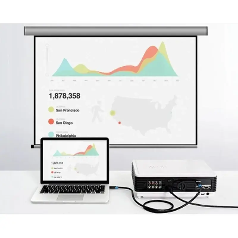 Кабель мультимедійний HDMI M to HDMI M 0.75m V2.0 4K60Hz black Vention (AACBE) - фото 5