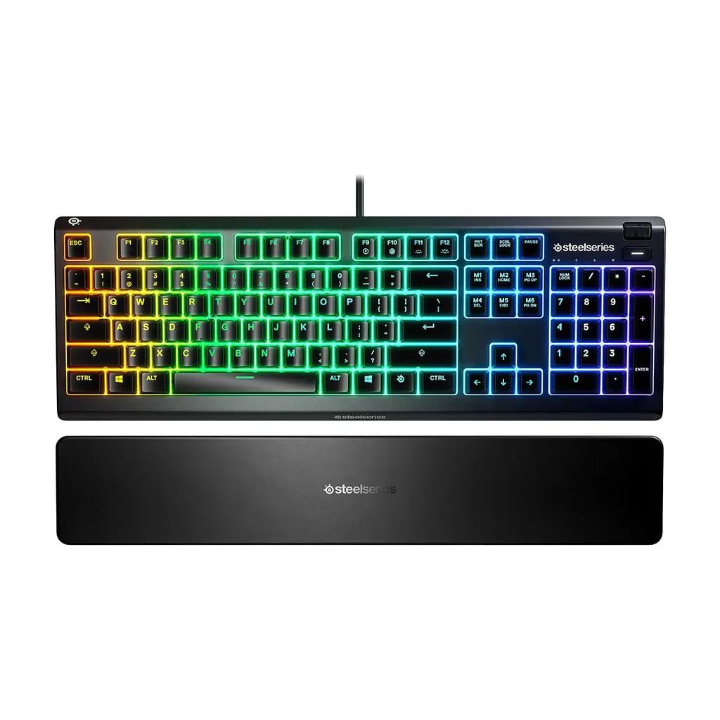 Клавіатура SteelSeries Apex 3 USB UA Black (64795) - фото 3