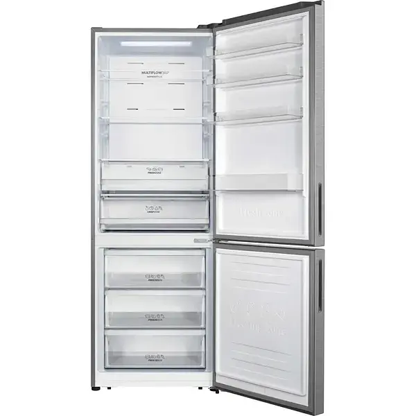 Холодильник Gorenje с нижн. мороз. камерой высота 200 см глубина 70 см 347(109) л А++ NF дисплей инвертор нерж. - фото 3