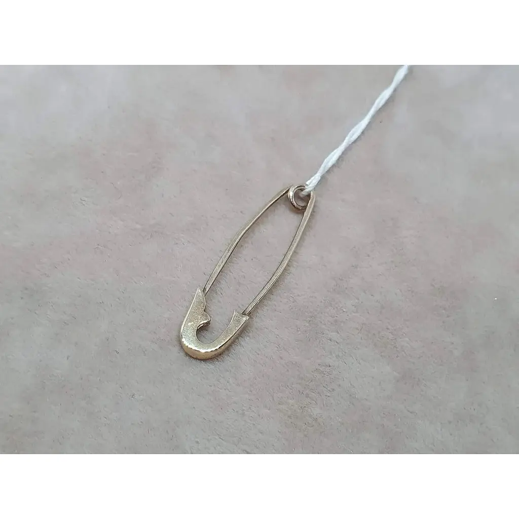 Золота брошка-шпилька Гаразд з діамантом. 3083387Ж - фото 2