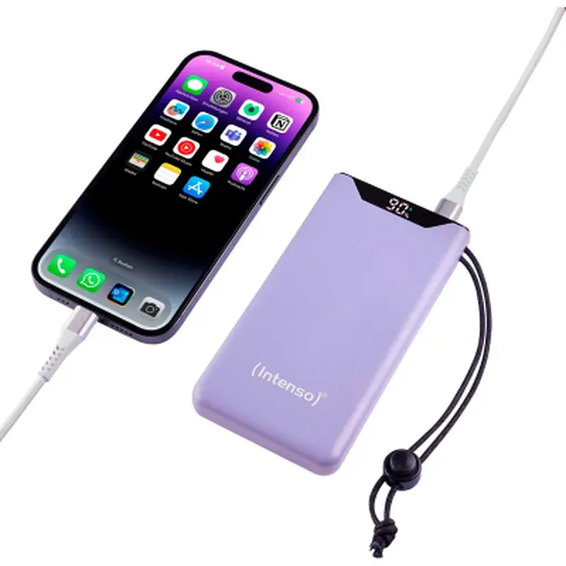 Батарея універсальна Intenso F10000 10000mAh QC3.0 purple (7332033) - фото 4