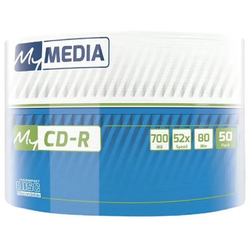 Диск CD MyMedia CD-R 700Mb 52x MATT SILVER Wrap 50 (69201) - фото 2