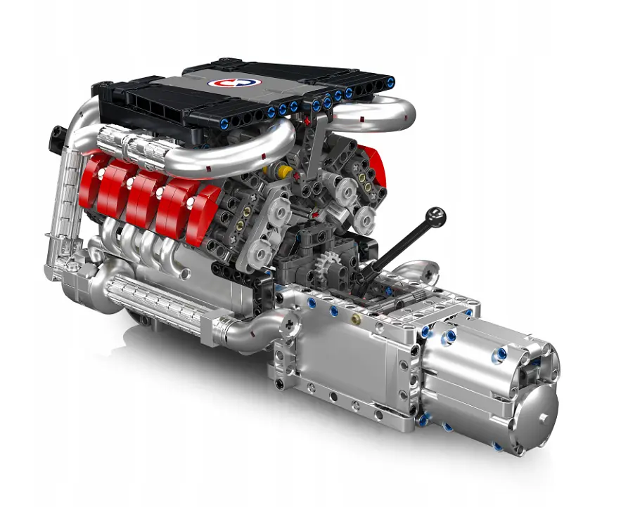 Конструктор двигун Mould King Mercedes-Benz V8 моторизований для дітей та дорослих дитячий мотор 1169 деталей - фото 4