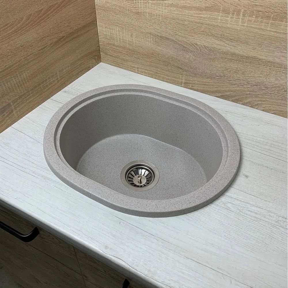 Кухонна мийка Adamant CIRCUM terra 500x425x180 мм, без крила 50 см - фото 3
