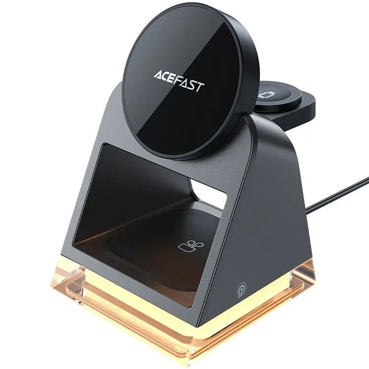 Зарядное устройство Acefast Wireless QI 3in1 15W E17 (6974316282815) - фото 8