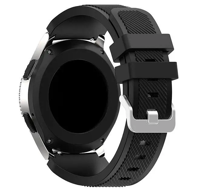 Силіконовий ремінець Primo для годинника Samsung Galaxy Watch 46 мм SM-R800 Black - фото 2