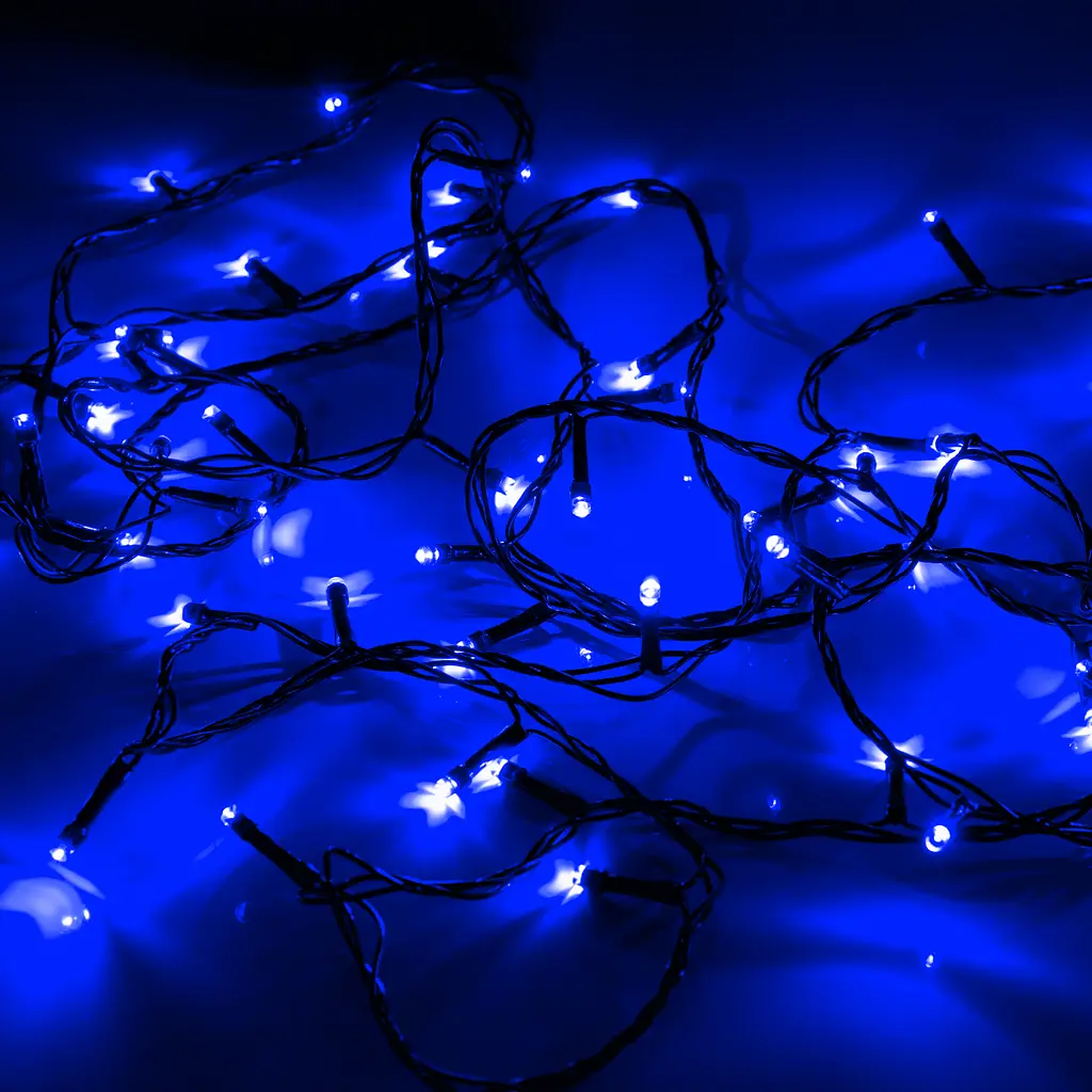 Електрогірлянда Yes! Fun нитка 70 LED 8 режимів миготіння 4.9 м синя (974843) - фото 5