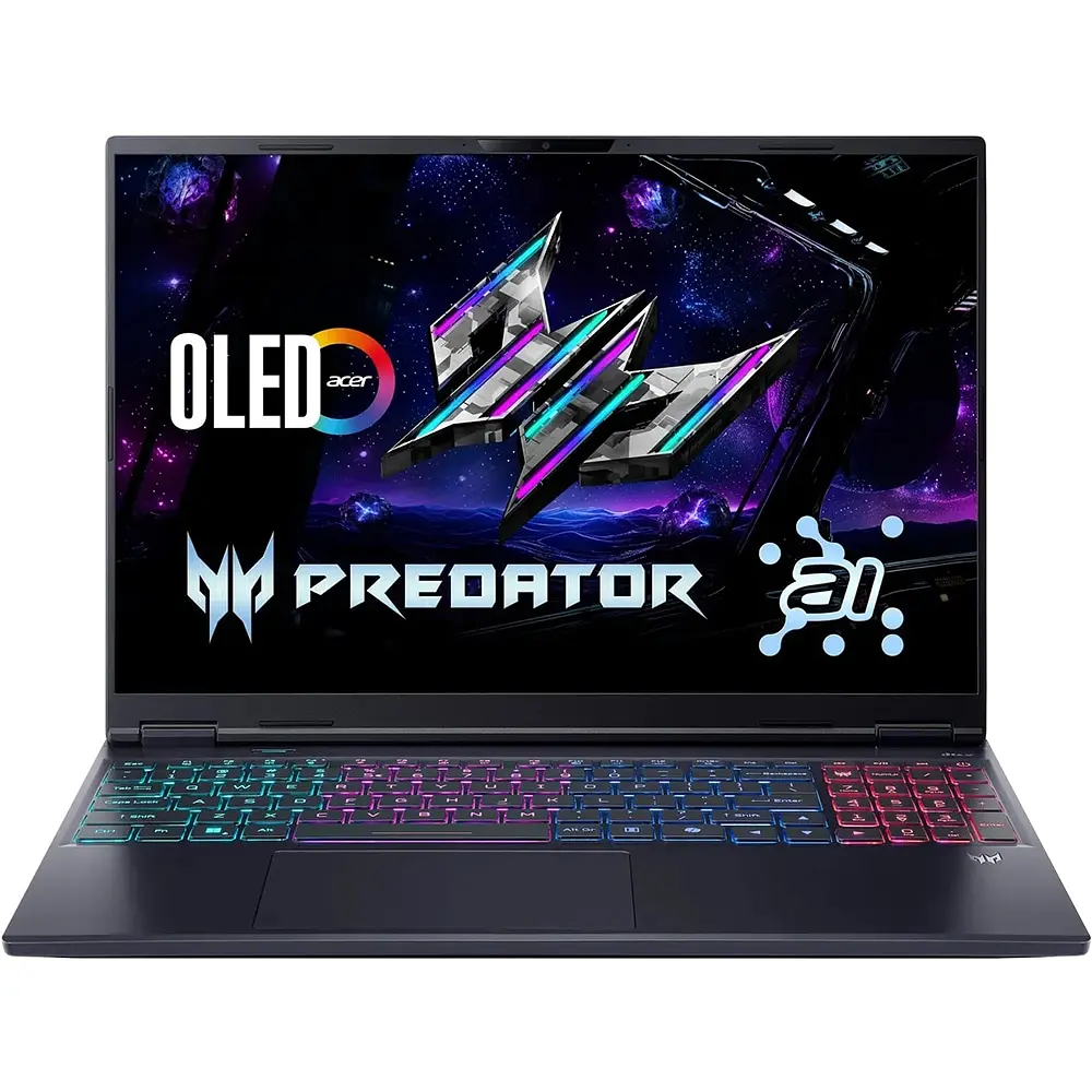 Ігровий ноутбук Acer Predator Helios Neo 16S AI PHN16S-71-98MT, Intel Core Ultra 9 275HX до 5.4 ГГц, 16" WQXGA, 64 ГБ, SSD 2 ТБ, NVIDIA Geforce RTX 5070Ti 12 ГБ, Windows 11 Pro, чорний - фото 6