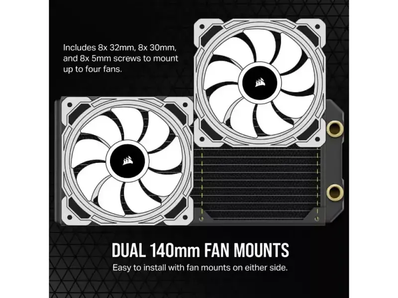 Водяне охолодження Corsair Hydro X Series XR5 280 NEO (CX-9032005-WW) - фото 4
