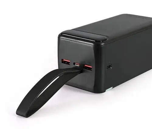 Універсальна мобільна батарея 50000 mAh, Titanum 741S, Black, 22.5 Вт, 2xUSB / Type-C, QC 3.0, PD, LED ліхтарик (TPB-741S-B) - фото 2