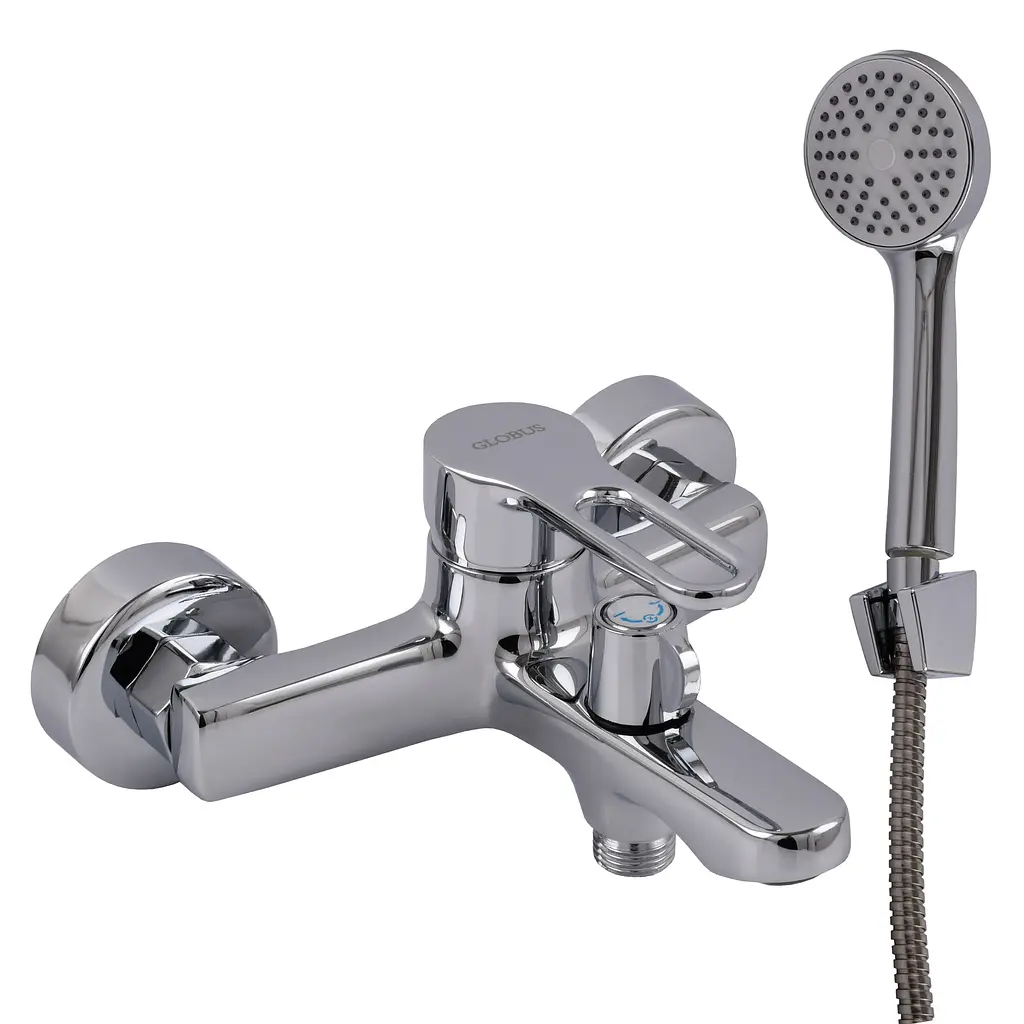 Змішувач для ванни Globus Lux Dolly GLD-0102N хромований для установки в ванній кімнаті зручний і стильний - фото 6