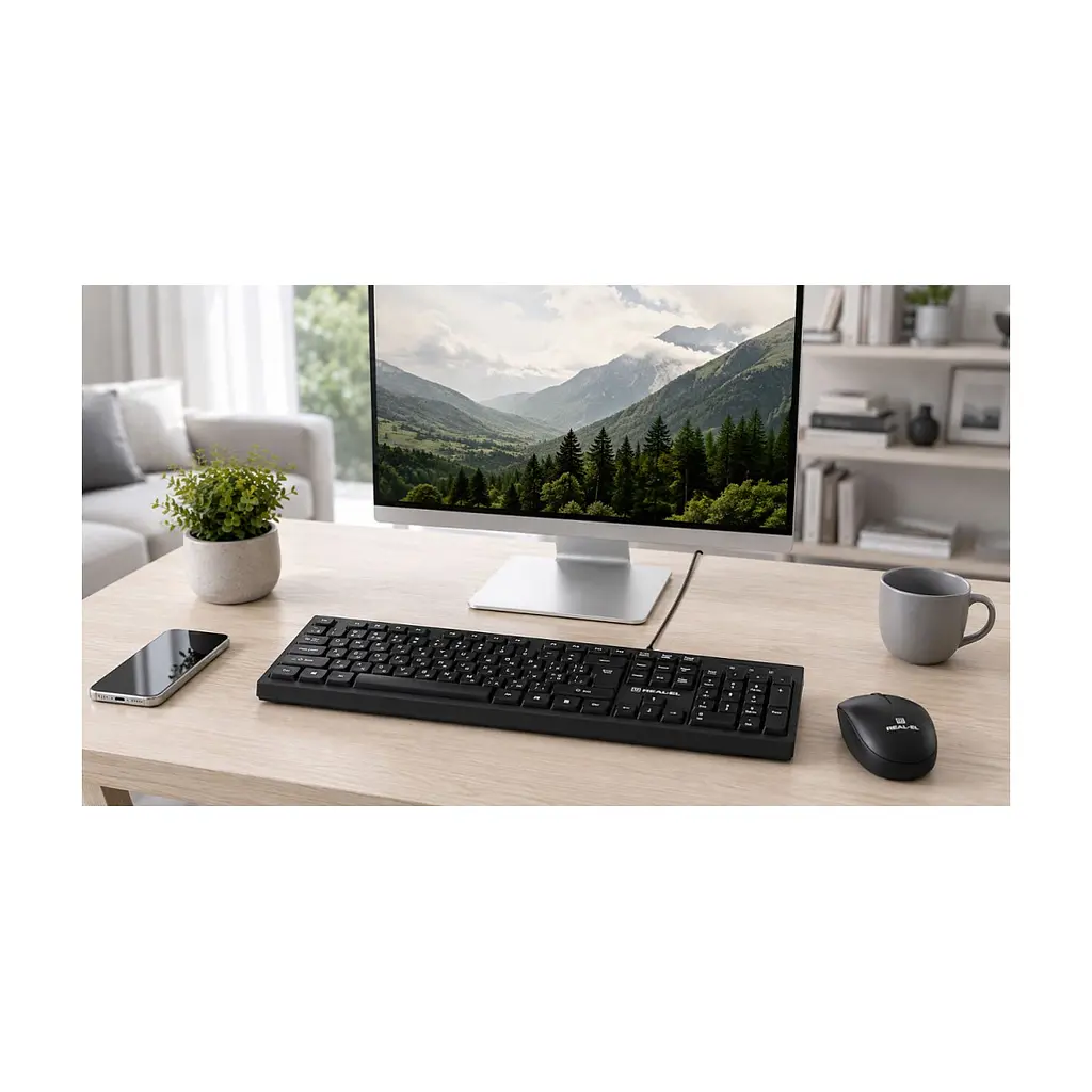 Клавіатура REAL-EL RK-510 USB Black (EL123100053) - фото 8