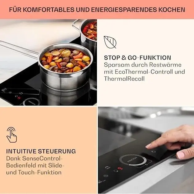 Индукционная плита Klarstein Delicatessa Slim Domino 3500W (10033015) - фото 4