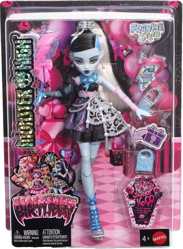 Лялька Монстер Хай Френкі Штейн Страх який солодкий день народження Monster High Frankie Stein JBG75 Mattel JBG75 - фото 2