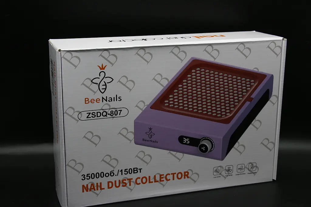Вытяжка для маникюра ZS-807 Bee Nails с HEPA-фильтром и низким уровнем шума 150 Вт Белый - фото 9