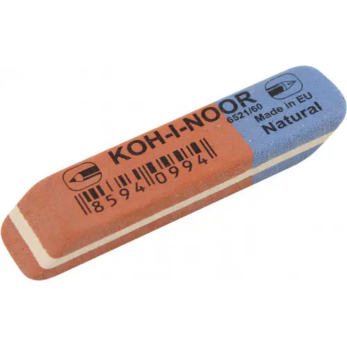 Гумка "Koh-i-noor" Blue Star червоно-синя №6521/60(56)(448)