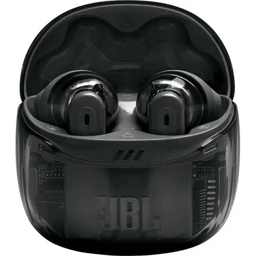 Навушники бездротові JBL Tune Flex 2, Ghost Black, Bluetooth, мікрофон, акумулятор 55 mAh (JBLTFLEX2GBLK) - фото 2