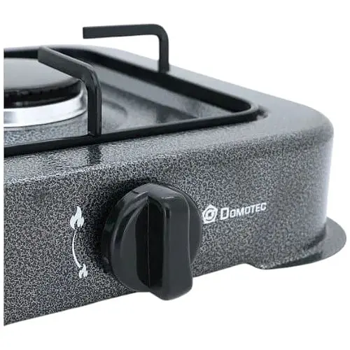 Газова плита одноконфоркова кухонна Domotec MS 6601 настільна Сіра - фото 4