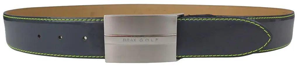 Ремінь чоловічий Brax Golf шкіряний глянцевий з закритою пряжкою Сірий