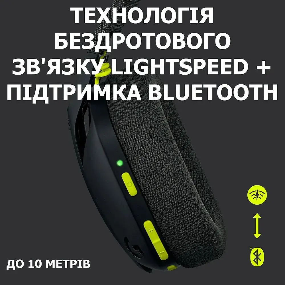 Навушники Logitech G435 LIGHTSPEED Black (981-001050) - фото 2