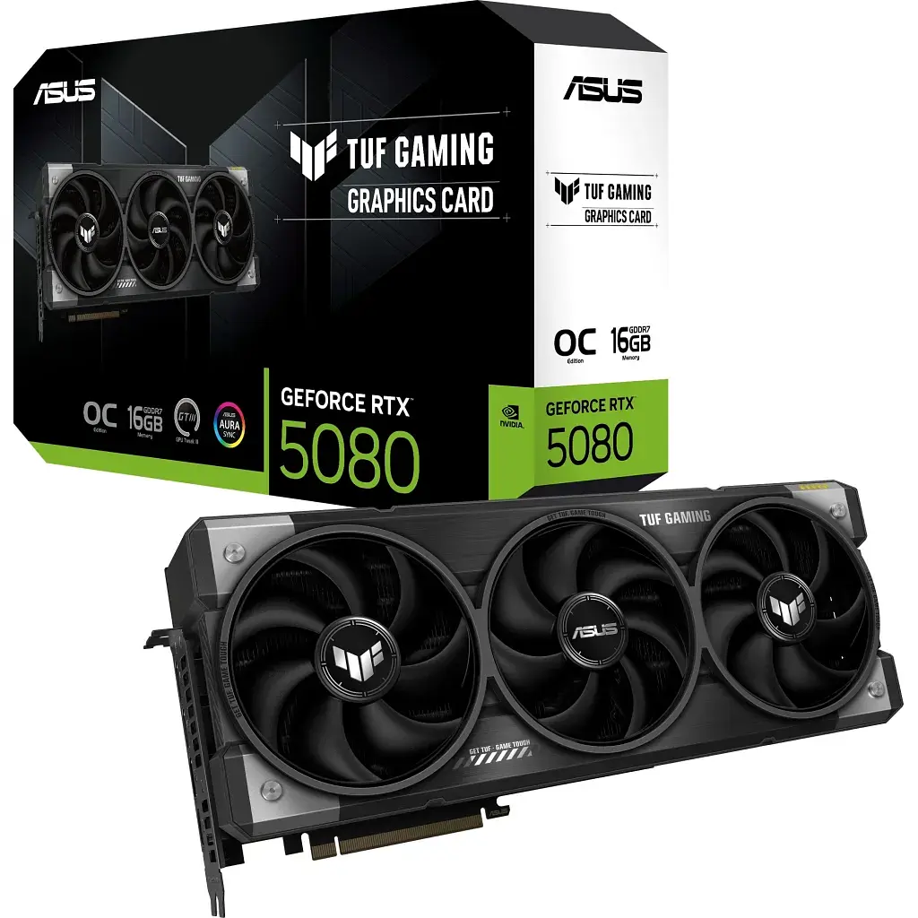 Відеокарта ASUS GeForce RTX5080 16GB TUF OC GAMING (TUF-RTX5080-O16G-GAMING) - фото 11