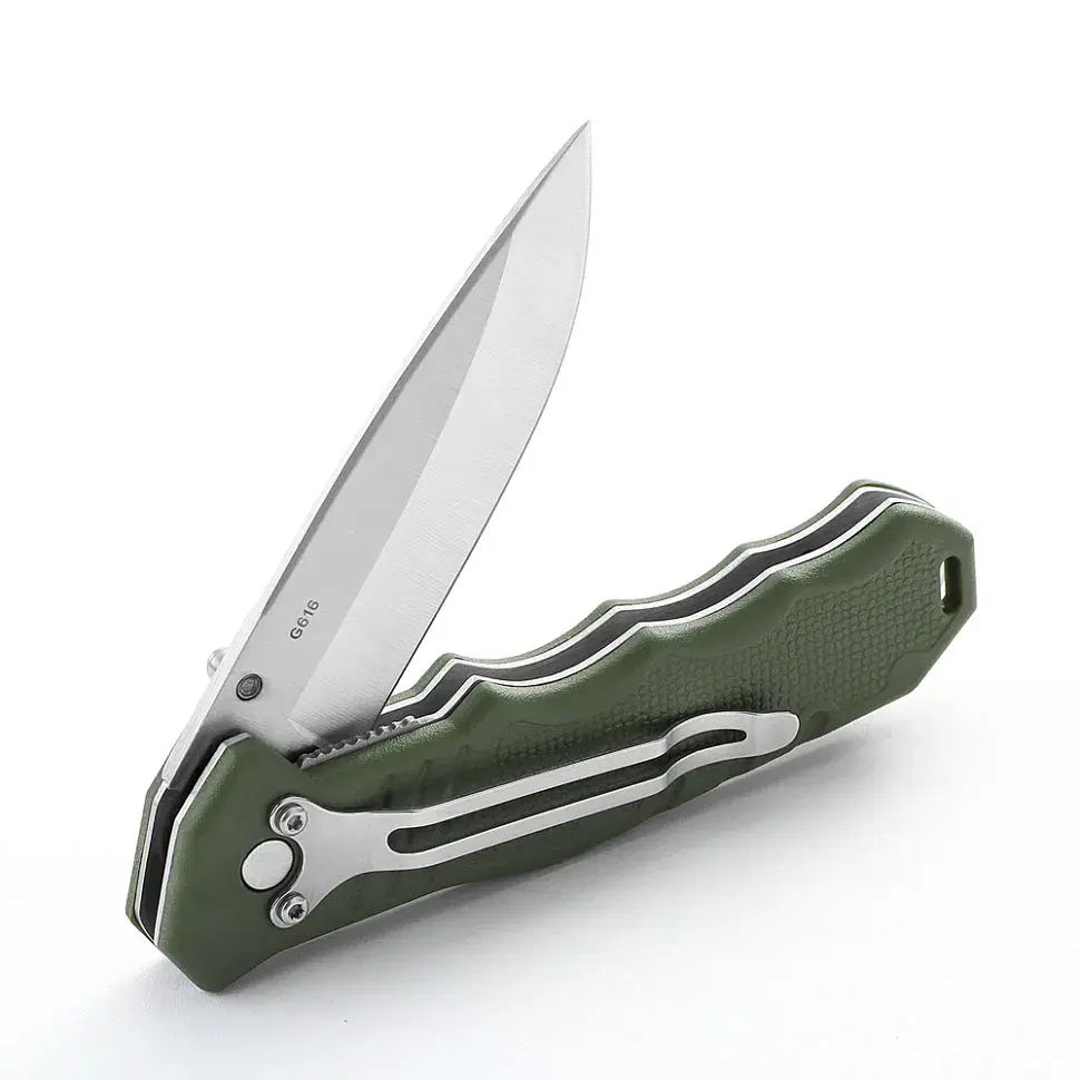 Ніж складаний кишеньковий Ganzo G616-GR (7.9 см) 440C / ABS зелений - фото 4