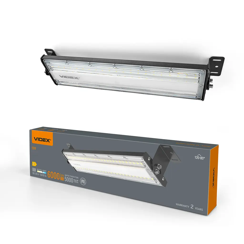 LED світильник висотний лінійний Videx HBL02, 50W 5000K (29305-000)