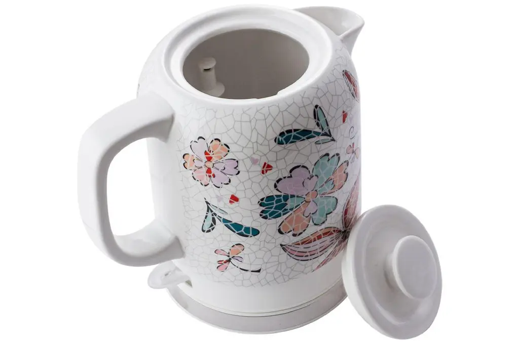 Электрочайник керамический Maestro MR-068-Flowers 1.5л 1500 Вт белый - фото 2