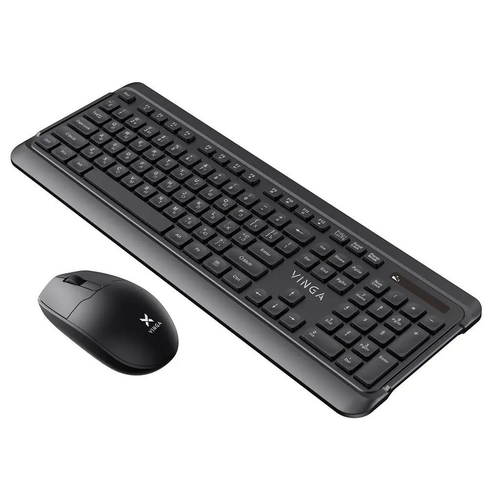 Комплект (Клавіатура та миша) Vinga KBSW-110 Wireless (KBSW-110) Black (KBSW-110 Black) - фото 3
