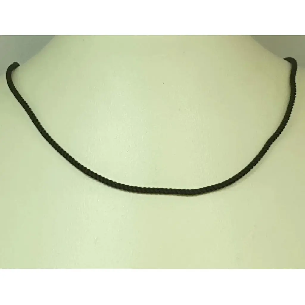 Ювелирный шнурок из текстиля Малина с серебряными вставками. 336/Р 40 55 - фото 3