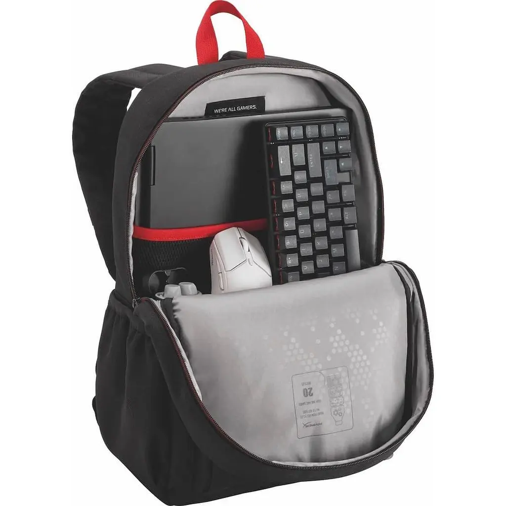 Рюкзак для ноутбука HyperX HyperX, Delta 16", чорний-червоний (8C524AA) - фото 8