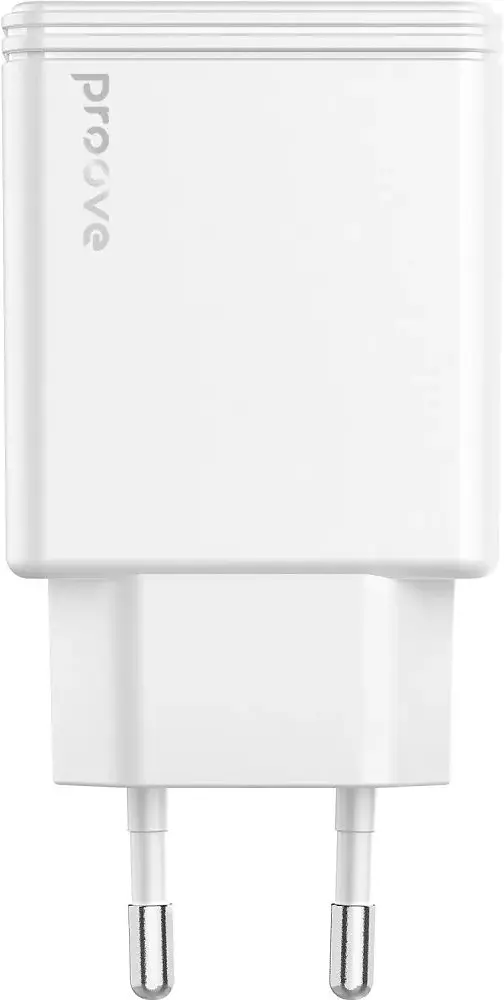 Мережевий зарядний пристрій Proove Slender Type-C + USB 45W white (WCSL45110002) - фото 4