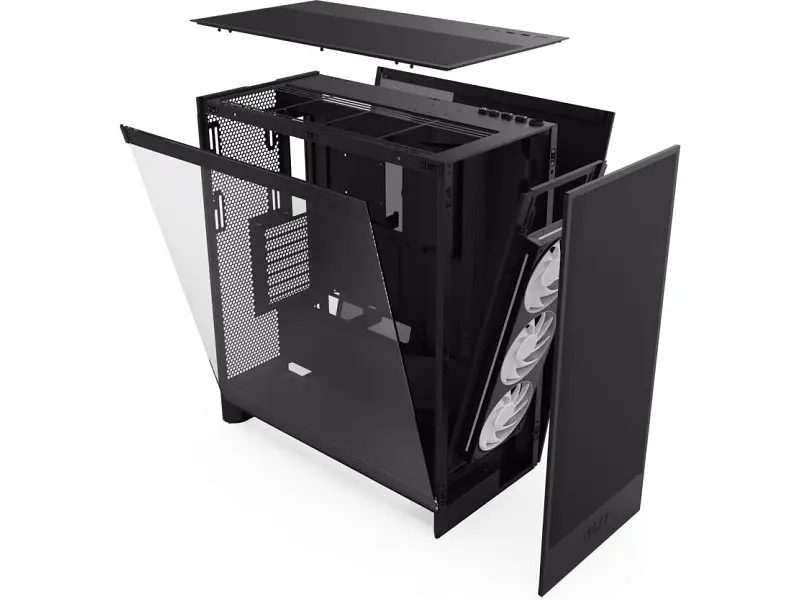 Корпус NZXT H7 Flow RGB Black (CM-H72FB-R1) - фото 4