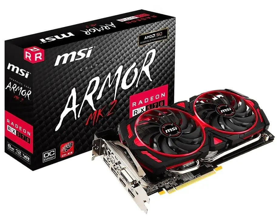 Відеокарта MSI AMD Radeon RX 570 8Gb Armor MK2 OC (Radeon RX 570 ARMOR MK2 8G OC) (GDDR5, 256 bit, PCI-E 3.0 x16) Б/в - фото 5