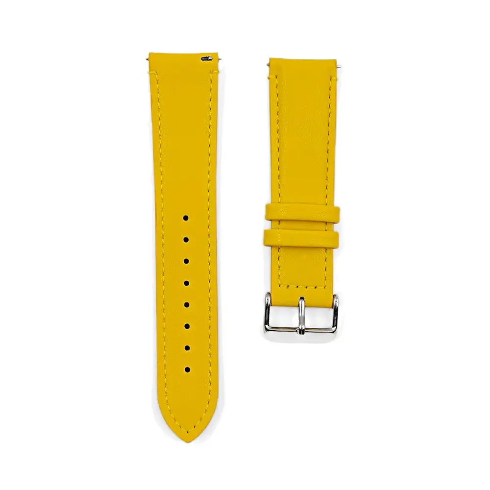 Ремінець шкіряний Tamister для годинника Xiaomi Watch 2/ 2Pro/ S4/ S3/ S2/ S1 22 мм Yellow - фото 2
