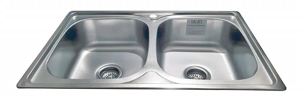Кухонна мийка Romzha Fifika 2C Satin RO44015, Сірий - фото 5