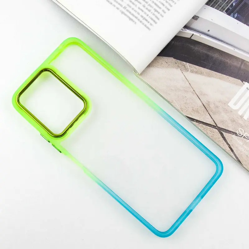 Чохол Epik TPU+PC Fresh sip series для Xiaomi Redmi Note 12 4G Бірюзовий / Лимонний - фото 2