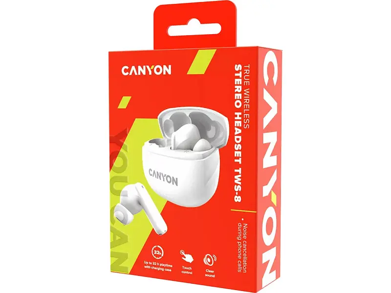 Навушники Canyon TWS-8 White (CNS-TWS8W) - фото 5