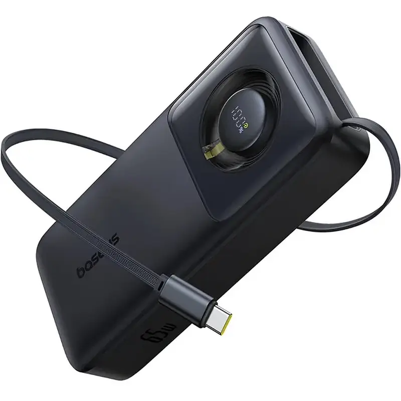 Батарея Baseus Free 2 Pull with Retractable Cable 20000mAh 65W PD QC Cosmic Black (P10073700123-00)