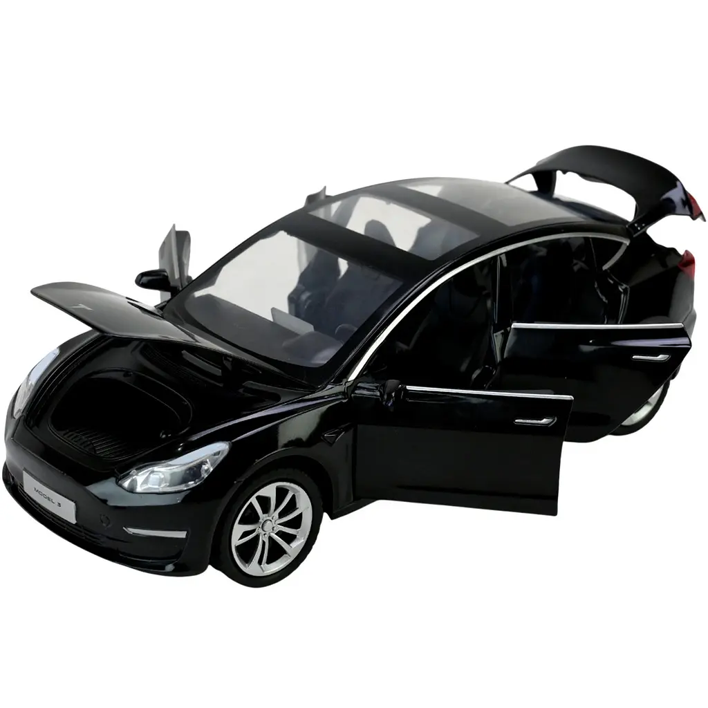 Колекційна металева модель автомобіля Автопром Tesla Model 3 з інерцією, світлом та звуком 1:24 - фото 10