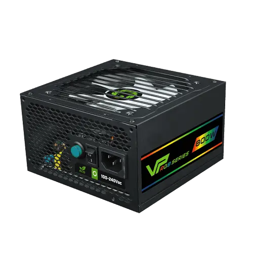 Блок питания GameMax 800 Вт VP-800 RGB, Black, 80+ Bronze, Active PFC, 12 см, 3xMolex / 6xSATA / 2x2+6-pin / 1x4+4-pin / 1x20+4-pin, защита OVP / UVP / OCP / OLP / OPP / SCP (VP-800-RGB) - фото 3