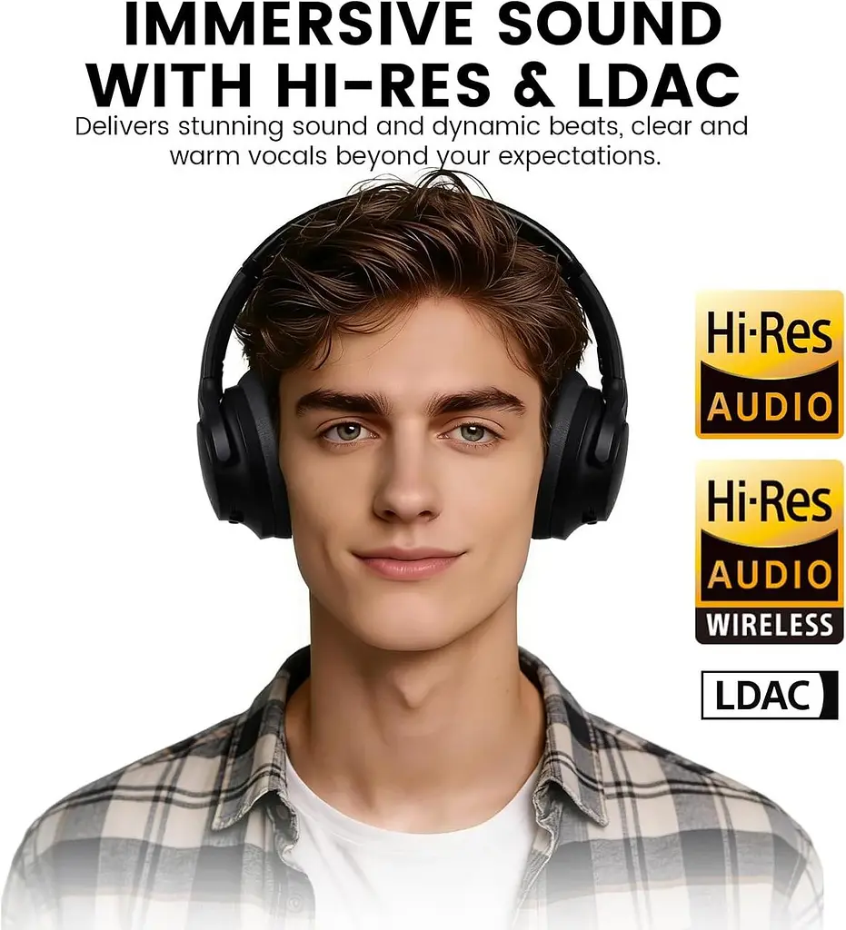 Bluetooth навушники 1Mii AI Y8+ з ANC, LDAC і автономністю до 100 годин - фото 4