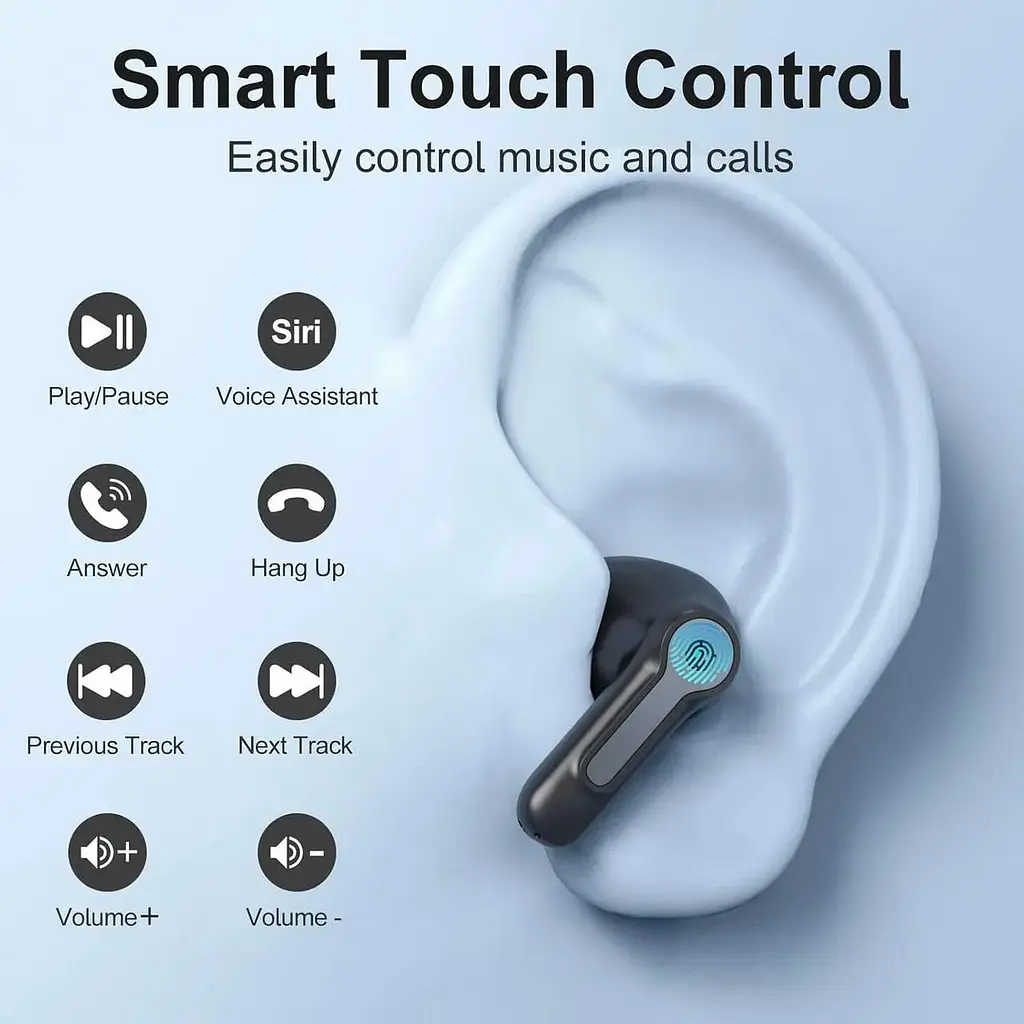 Бездротові навушники WeurGhy Bluetooth 5.3 з 4 мікрофонами - фото 3