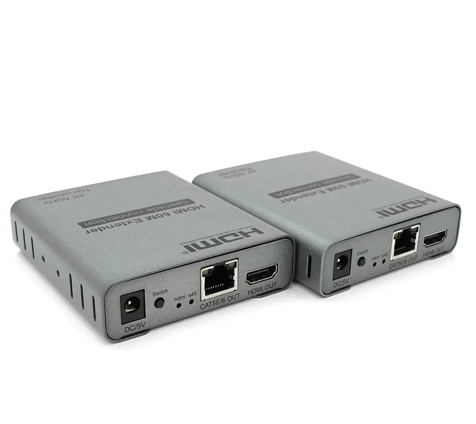 Активный удлинитель HDMI по витой паре Voltronic SCPE120-4K60hz RX/TX до 120 м - фото 3