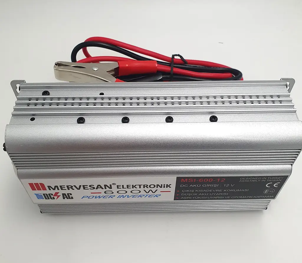 Автоінвертор-перетворювач напруги 12 V-220 V 600 Вт 12 V-220 V 600 W Power Inverter MERVESAN - фото 2