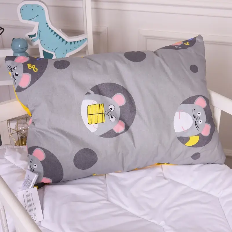 Набір дитячий MirSon зима Kids Time 20-0029 Funny mice 110x140 см EcoSilk: ковдра з подушкою (2200009664359) - фото 8