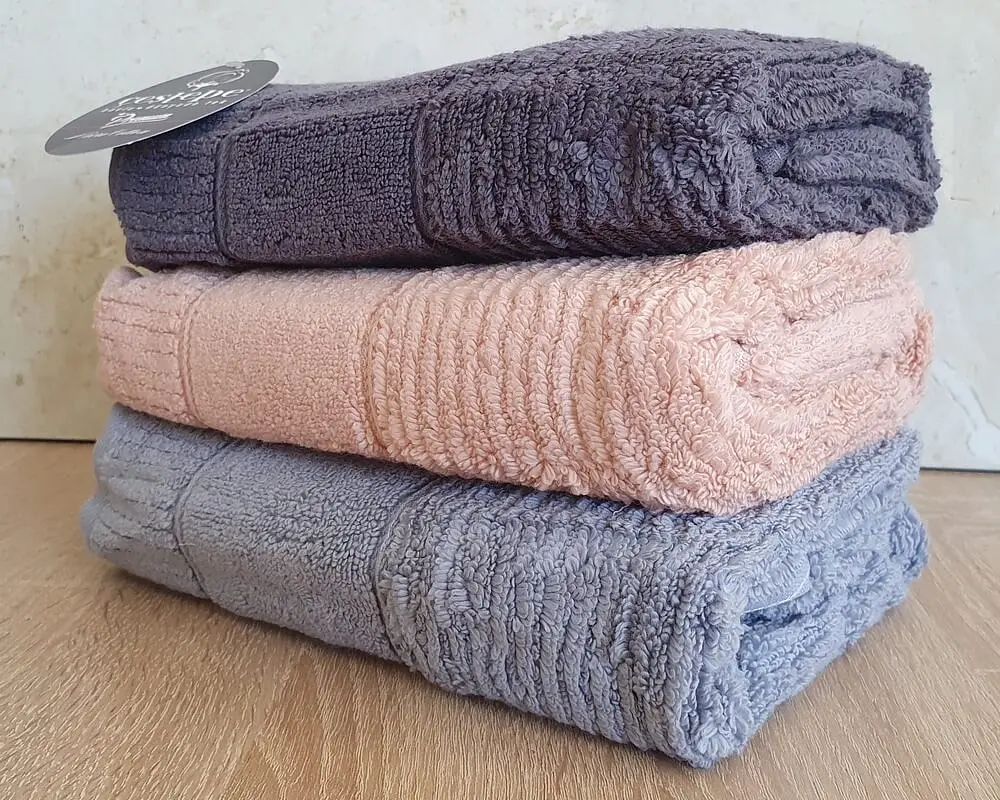 Набір турецьких махрових рушників Cestepe MicroCotton Premium 3 штуки 50x90 Nevara щільність 600 г/м2 - фото 4