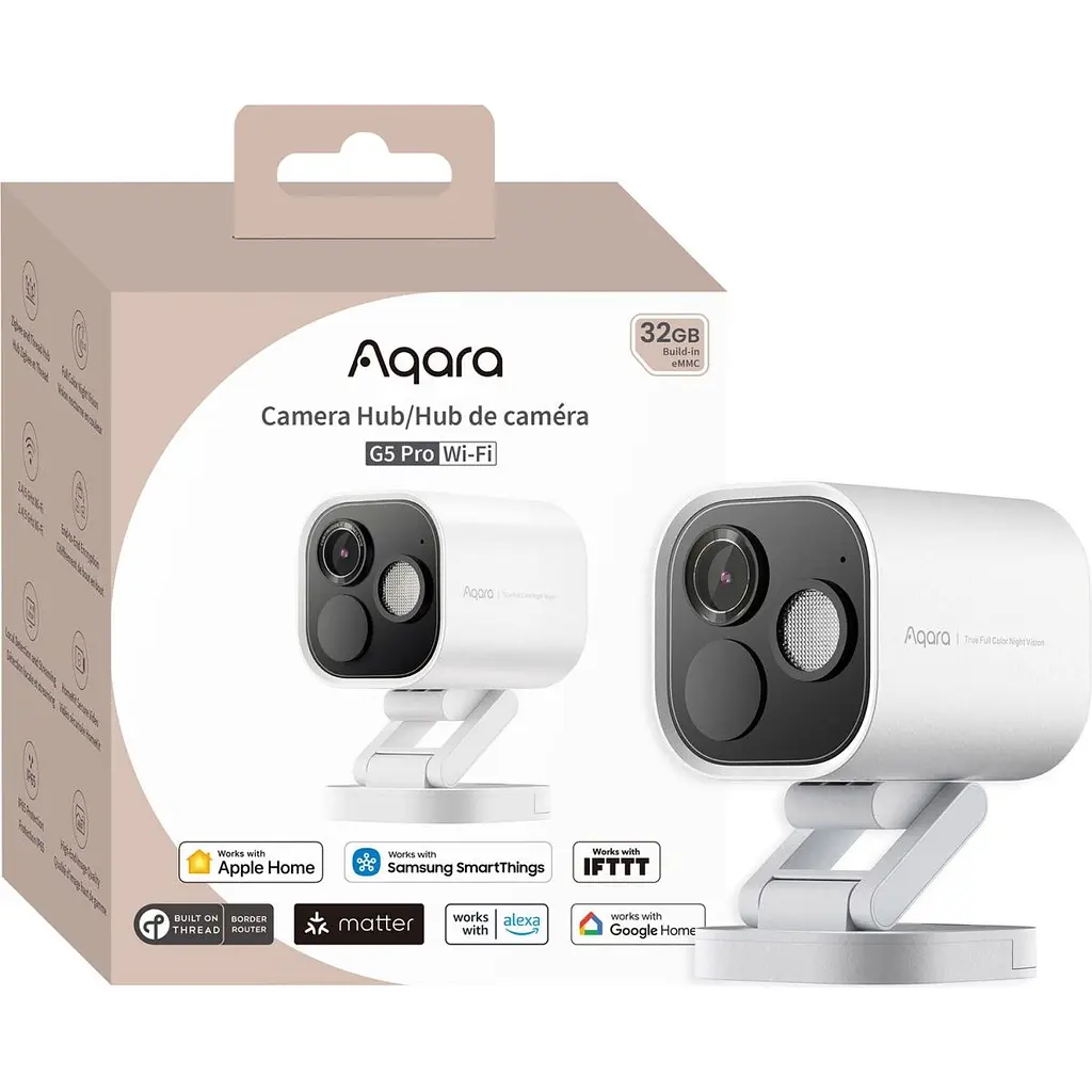 IP-камера для видеонаблюдения Aqara Camera Hub G5 Pro Wi-Fi White (CH-C07D) - фото 2