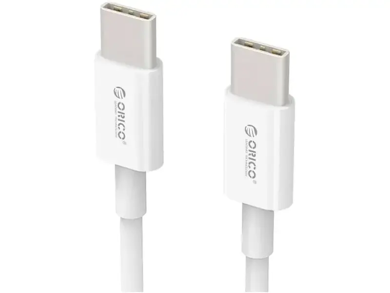 Кабель Orico USB Type-C to USB Type-C 100W 1m White (CA913381) - фото 2