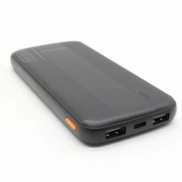 Повербанк AWEI P20K 10000mah 2.4A Чорний, портативна зарядка для телефона, зовнішній акумулятор power bank - фото 2
